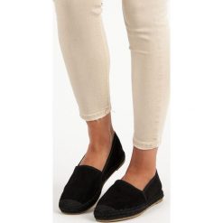 Espadryle damskie: SATURNINA czarne zamszowe espadryle czarne