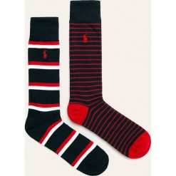 Polo Ralph Lauren - Skarpety 2-pack). Czerwone skarpetki męskie Polo Ralph Lauren, bez wzorów, z elastanu. Za 119,90 zł.