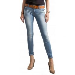 Spodnie damskie jeansowe jeansy seksowne rurki m model 8124. Jeansy damskie Merg Selection, m, bez wzorów, z bawełny. Za 69,00 zł.