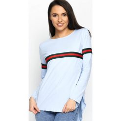 Niebieska Bluzka In Reverse. Niebieskie bluzki longsleeves marki Born2be, s. Za 49,99 zł.