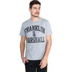 Franklin & Marshall Koszulka Szary. Szare podkoszulki męskie m, z haftami, z bawełny. Za 188,95 zł.