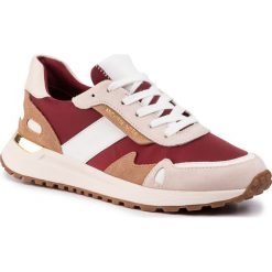 Sneakersy MICHAEL MICHAEL KORS - Monroe Trainer 43F9MOFS7D Brandy. Czerwone półbuty damskie MICHAEL Michael Kors, ze skóry. W wyprzedaży za 589,00 zł.