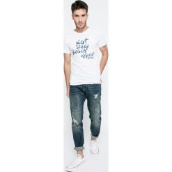 Review - Jeansy. Niebieskie jeansy męskie slim Review, z bawełny. W wyprzedaży za 129,90 zł.