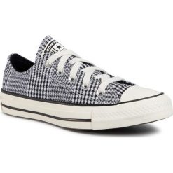 Trampki CONVERSE - Ctas Ox 568897C Black/White/Egret. Czarne półbuty damskie Converse, bez wzorów, z materiału, bez zapięcia. Za 299,00 zł.