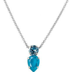 Naszyjnik z kryształkami Swarovski - dł. 45 cm. Żółte naszyjniki damskie marki METROPOLITAN, pozłacane. W wyprzedaży za 77,95 zł.