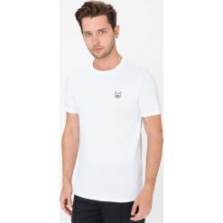 Jack & Jones Denim Koszulka Biały. Białe podkoszulki męskie Jack & Jones, s, z haftami, z bawełny, z krótkim rękawem. Za 64,95 zł.