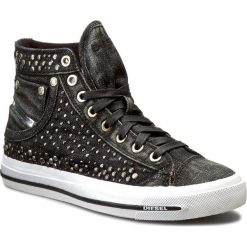 Sneakersy DIESEL - Exposure IV W Y00638 P0092 T8013 Black. Czarne półbuty damskie Diesel, z gumy. W wyprzedaży za 549,00 zł.