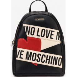 Love Moschino Plecak Czarny. Czarne plecaki damskie Love Moschino, bez wzorów, z materiału. Za 1012,95 zł.