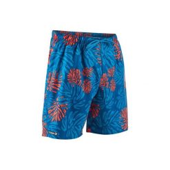 Spodenki surfing BS 100S Funkyleaf męskie. Czerwone koszulki męskie marki OLAIAN, s, bez wzorów, z poliesteru, sportowe, na fitness i siłownię. Za 39,99 zł.