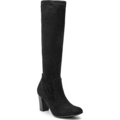 Kozaki CAPRICE - 9-25502-23 Black Stretch 044. Czarne kozaki damskie Caprice, z tworzywa sztucznego, bez obcasa, bez zapięcia. Za 249,00 zł.