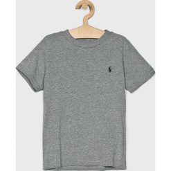 Polo Ralph Lauren - T-shirt dziecięcy 110-128 cm. Szare t-shirty chłopięce Polo Ralph Lauren, bez wzorów, z bawełny, bez rękawów. Za 119,90 zł.