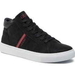 Sneakersy GUESS - Leonard Hi FM8LED ELE12 BLACK. Czarne sneakersy męskie Guess, bez zapięcia. Za 439,00 zł.