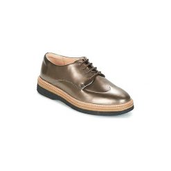Derby Clarks ZANTE ZARA. Żółte półbuty damskie Clarks, bez wzorów, bez obcasa, bez zapięcia. Za 263,40 zł.