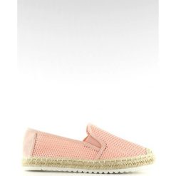 Slip-on espadryle różowe BB03P Pink. Różowe espadryle damskie ButyModne, bez wzorów, z tkaniny, bez obcasa. W wyprzedaży za 79,00 zł.