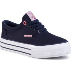 Tenisówki CROSS JEANS - FF2R4003C Navy. Niebieskie półbuty damskie Cross Jeans, na co dzień, bez wzorów, z jeansu, bez obcasa, na płaskiej podeszwie, bez zapięcia. Za 109,00 zł.
