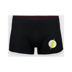 Bokserki męskie Superhero logo 3. Czerwone bokserki męskie MegaKoszulki, bez wzorów, z elastanu. Za 49,90 zł.