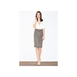 Spódnica M453 Oliwka. Zielone spódniczki ołówkowe marki FIGL, m, z zamszu, eleganckie. Za 119,00 zł.