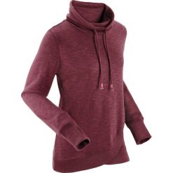 Bluza bonprix czerwony klonowy melanż. Czerwone bluzy damskie bonprix, bez wzorów, bez rękawów, bez kaptura. Za 99,99 zł.