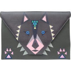 Puzderka: Kopertówka „Dakota Wolf” w kolorze antracytowym – 27 x 20 x 3 cm