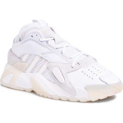 Buty adidas - Streetball EG8041 Ftwwht/Crywht/Alumin. Białe buty sportowe męskie Adidas, na co dzień, bez wzorów, ze skóry, klasyczne, bez zapięcia. Za 499,00 zł.