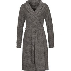 Szlafrok "Luna" w kolorze khaki. Brązowe szlafroki damskie Vossen, s, w paski, z tkaniny, bez rękawów, bez kaptura. W wyprzedaży za 149,95 zł.