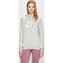 Nike - Bluza. Szare bluzy damskie Nike, s, z nadrukiem, z bawełny, bez rękawów, z kapturem. W wyprzedaży za 249,90 zł.