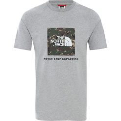 Koszulka The North Face Raglan Redbox T93BQOPW0 - szary. Szare koszulki męskie The North Face, xl, bez wzorów, bez kołnierzyka, bez rękawów. Za 145,99 zł.