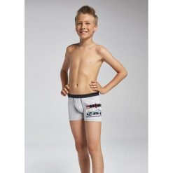 Bokserki chłopięce Young 700/68 Aston szare r. 140. Szare bielizna chłopięca Cornette. Za 27,32 zł.