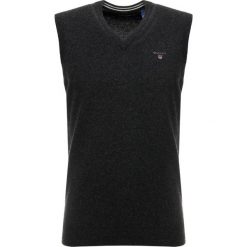 GANT SUPER FINE SLIPOVER Sweter dark charcoal melange. Szare bez kategorii GANT, s, z wełny. Za 379,00 zł.