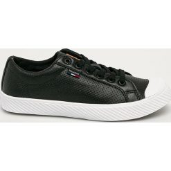 Palladium - Tenisówki skórzane. Czarne trampki i tenisówki damskie Palladium, bez wzorów, ze skóry, na sznurówki. Za 469,90 zł.