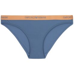 Figi klasyczne Emporio Armani Underwear 162525 9A235 07234. Niebieskie figi damskie Emporio Armani Underwear, xs, bez wzorów, z elastanu. W wyprzedaży za 79,00 zł.