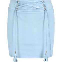 Spódnica mini Patrizia Pepe 2L0827/A3LV-C751. Niebieskie spódniczki damskie Patrizia Pepe, l, bez wzorów, z poliesteru, mini. W wyprzedaży za 359,00 zł.