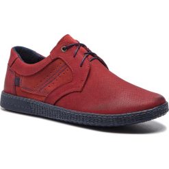 Półbuty LASOCKI FOR MEN 315. Czerwone półbuty męskie Lasocki For Men, bez wzorów, ze skóry, bez zapięcia. Za 199,99 zł.