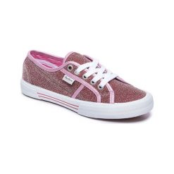 Trampki w kolorze różowym. Różowe trampki i tenisówki damskie Melissa, Pepe Jeans, bez wzorów, z materiału, na sznurówki. W wyprzedaży za 99,95 zł.