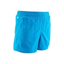 Szorty pływackie 100 dla dzieci. Niebieskie spodenki chłopięce NABAIJI, bez wzorów, z materiału. Za 24,99 zł.
