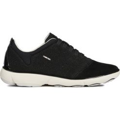 Geox Nebula Tenisówki Czarny. Czarne trampki i tenisówki damskie Geox, bez wzorów, ze skóry, bez zapięcia. Za 619,95 zł.