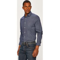 Tommy Hilfiger Tailored - Koszula. Niebieskie koszule męskie Tommy Hilfiger Tailored, bez wzorów, z bawełny, casualowe, z włoskim kołnierzykiem, z długim rękawem. W wyprzedaży za 229,90 zł.
