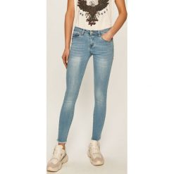 Answear - Jeansy. Niebieskie jeansy damskie ANSWEAR, s. W wyprzedaży za 79,90 zł.