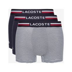 Lacoste 3-pack Bokserki Niebieski. Niebieskie bokserki męskie Lacoste, w paski, z elastanu. Za 199,95 zł.