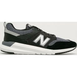 New Balance - Buty MS009HC1. Czarne sneakersy męskie New Balance, ze skóry, na sznurówki. Za 279,90 zł.