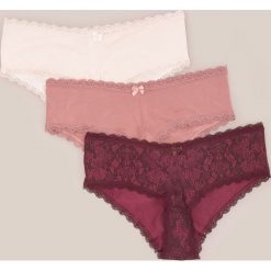 Majtki hipster 3 pack - Bordowy. Czerwone majtki damskie Reserved, s. Za 49,99 zł.