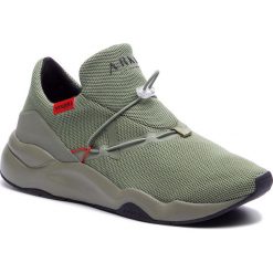 Sneakersy ARKK COPENHAGEN - Mesh F-Pro90 SL3101-3240-M Light Army/Red Men. Zielone sneakersy męskie ARKK Copenhagen, bez zapięcia. W wyprzedaży za 399,00 zł.