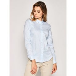 Koszula TOMMY HILFIGER Essential WW0WW27388. Czerwone bluzki damskie TOMMY HILFIGER, bez wzorów, bez kołnierzyka, bez rękawów. W wyprzedaży za 259,00 zł.