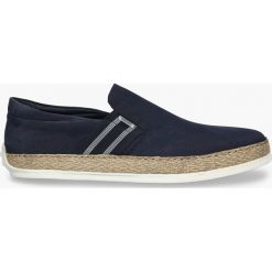 Trampki granatowe Mason. Niebieskie trampki męskie marki Badura, bez wzorów, bez zapięcia. Za 349,99 zł.