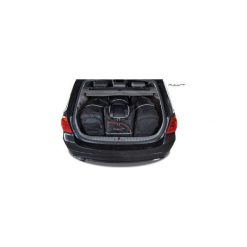 BMW 3 TOURING, 2004-2013 TORBY DO BAGAŻNIKA 4 SZT KJUST - 7007048. Czarne torby podróżne KJUST, bez wzorów, z kauczuku, klasyczne. Za 1099,00 zł.