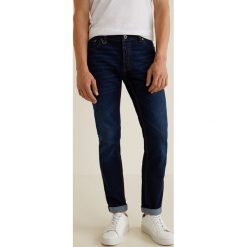 Mango Man - Jeansy Tim3. Niebieskie jeansy męskie regular Mango Man, z bawełny. Za 199,90 zł.