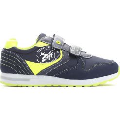 Granatowo-Limonkowe Buty Sportowe Steps. Niebieskie buciki niemowlęce Born2be, z okrągłym noskiem, na obcasie, na rzepy. Za 79,99 zł.