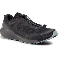 Buty SALOMON - Sense Ride 3 409563 27 V0 Black/Ebony/Lead. Czarne buty sportowe męskie Salomon, ze skóry ekologicznej, bez zapięcia, do biegania. Za 569,00 zł.