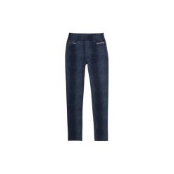 Spodnie damskie legginsy, z zamkami obcisłe gładkie. Czarne legginsy TXM. Za 19,99 zł.