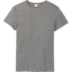 T-shirt Slim Fit bonprix szary melanż. Szare koszulki męskie bonprix, s, bez wzorów, z okrągłym kołnierzem, bez rękawów. Za 34,99 zł.